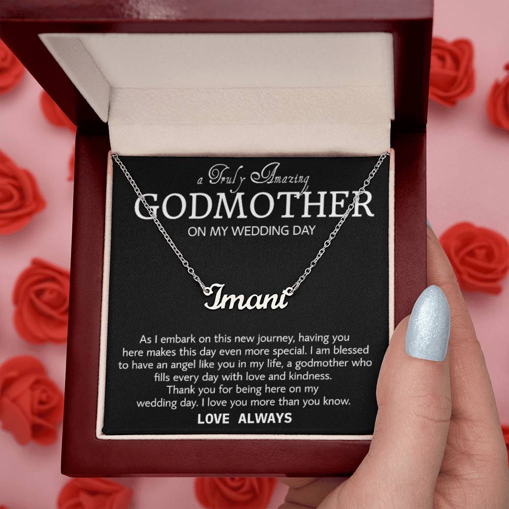 Collar de madrina en el día de mi boda, regalo de agradecimiento de boda para madrina, madrina de la novia, regalo de la novia a la madrina 