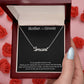 Regalo de la novia para la madre del novio, regalo de collar para la suegra, regalo para la suegra, regalos de boda para el hombre de mis sueños, regalo de agradecimiento 