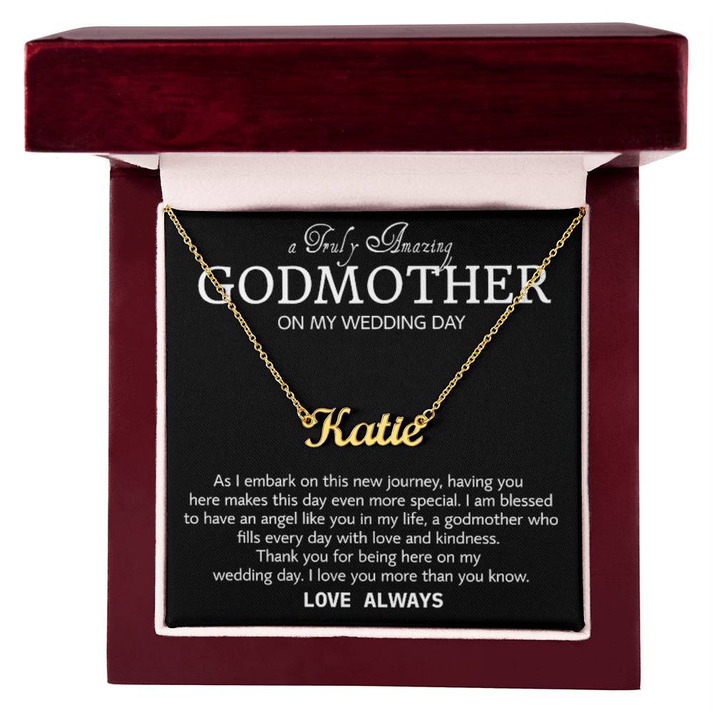 Collar de madrina en el día de mi boda, regalo de agradecimiento de boda para madrina, madrina de la novia, regalo de la novia a la madrina 