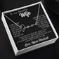 Beautiful Gift for Wife "I Can't Live Without You" Necklace personalized 002