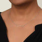 Collar de oro blanco para mi madre, regalo "gracias por estar en mi vida" con tarjeta de mensaje, collar con nombre de firma 002a 