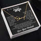 Beautiful Gift for Wife "I Can't Live Without You" Necklace personalized 002