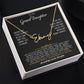 Signature name necklace Silver "Remember Whose Granddaughter You Are" - Beautiful Gift Set
