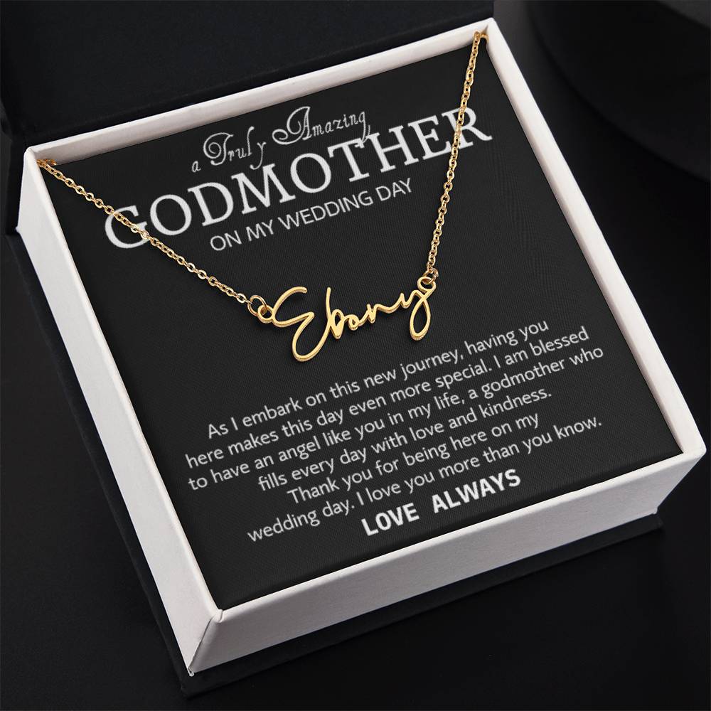 Collar de madrina en el día de mi boda, regalo de agradecimiento de boda para madrina, madrina de la novia, regalo de la novia a la madrina 