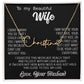 Beautiful Gift for Wife "I Can't Live Without You" Necklace personalized 002