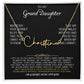 Signature name necklace Silver "Remember Whose Granddaughter You Are" - Beautiful Gift Set