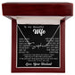 Beautiful Gift for Wife "I Can't Live Without You" Necklace personalized 002