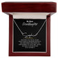 Granddaughter Necklace - "My Dear Granddaughter" from Grandma or Grandpa Signature name necklace 002