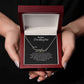 Granddaughter Necklace - "My Dear Granddaughter" from Grandma or Grandpa Signature name necklace 002