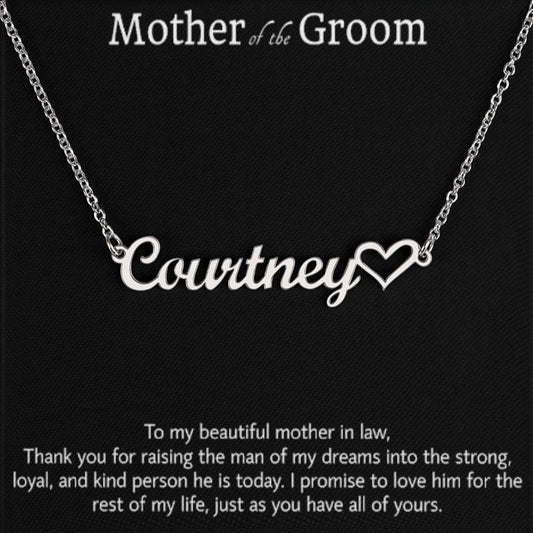 Regalo de la novia para la madre del novio, regalo de collar para la suegra, regalo para la suegra, regalos de boda para el hombre de mis sueños, regalo de agradecimiento