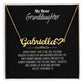 Granddaughter Necklace - "My Dear Granddaughter" from Grandma or Grandpa Signature name necklace 003