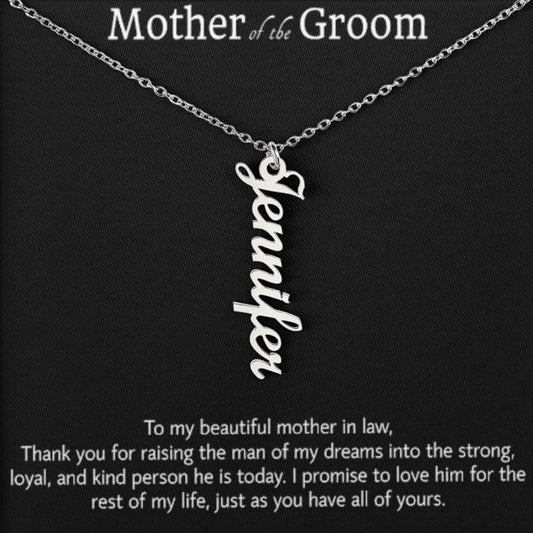 Regalo de la novia para la madre del novio, regalo de collar para la suegra, regalo para la suegra, regalos de boda para el hombre de mis sueños, regalo de agradecimiento 