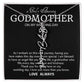 Godmother on My Wedding Day Necklace, Wedding Thank You Gift for Godmother, Godmother of The Bride, Gift from Bride To Godmother