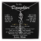 Beautiful Custom Name birth flower Necklace Gift For Daughter "I can promise" Love Mom
