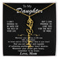 Beautiful Custom Name birth flower Necklace Gift For Daughter "I can promise" Love Mom