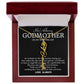 Godmother on My Wedding Day Necklace, Wedding Thank You Gift for Godmother, Godmother of The Bride, Gift from Bride To Godmother