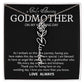 Godmother on My Wedding Day Necklace, Wedding Thank You Gift for Godmother, Godmother of The Bride, Gift from Bride To Godmother