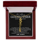 Godmother on My Wedding Day Necklace, Wedding Thank You Gift for Godmother, Godmother of The Bride, Gift from Bride To Godmother