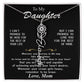 Beautiful Custom Name birth flower Necklace Gift For Daughter "I can promise" Love Mom