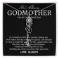 Godmother on My Wedding Day Necklace, Wedding Thank You Gift for Godmother, Godmother of The Bride, Gift from Bride To Godmother