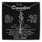 Beautiful Custom Name birth flower Necklace Gift For Daughter "I can promise" Love Mom