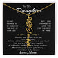 Beautiful Custom Name birth flower Necklace Gift For Daughter "I can promise" Love Mom