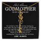 Godmother on My Wedding Day Necklace, Wedding Thank You Gift for Godmother, Godmother of The Bride, Gift from Bride To Godmother