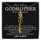 Godmother on My Wedding Day Necklace, Wedding Thank You Gift for Godmother, Godmother of The Bride, Gift from Bride To Godmother