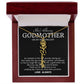 Godmother on My Wedding Day Necklace, Wedding Thank You Gift for Godmother, Godmother of The Bride, Gift from Bride To Godmother