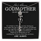 Godmother on My Wedding Day Necklace, Wedding Thank You Gift for Godmother, Godmother of The Bride, Gift from Bride To Godmother