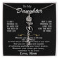 Beautiful Custom Name birth flower Necklace Gift For Daughter "I can promise" Love Mom