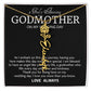 Godmother on My Wedding Day Necklace, Wedding Thank You Gift for Godmother, Godmother of The Bride, Gift from Bride To Godmother