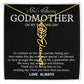 Godmother on My Wedding Day Necklace, Wedding Thank You Gift for Godmother, Godmother of The Bride, Gift from Bride To Godmother