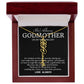 Godmother on My Wedding Day Necklace, Wedding Thank You Gift for Godmother, Godmother of The Bride, Gift from Bride To Godmother