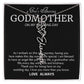 Godmother on My Wedding Day Necklace, Wedding Thank You Gift for Godmother, Godmother of The Bride, Gift from Bride To Godmother