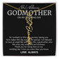 Godmother on My Wedding Day Necklace, Wedding Thank You Gift for Godmother, Godmother of The Bride, Gift from Bride To Godmother