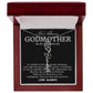 Godmother on My Wedding Day Necklace, Wedding Thank You Gift for Godmother, Godmother of The Bride, Gift from Bride To Godmother