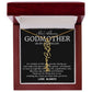Godmother on My Wedding Day Necklace, Wedding Thank You Gift for Godmother, Godmother of The Bride, Gift from Bride To Godmother