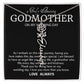 Godmother on My Wedding Day Necklace, Wedding Thank You Gift for Godmother, Godmother of The Bride, Gift from Bride To Godmother