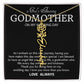 Godmother on My Wedding Day Necklace, Wedding Thank You Gift for Godmother, Godmother of The Bride, Gift from Bride To Godmother