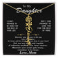 Beautiful Custom Name birth flower Necklace Gift For Daughter "I can promise" Love Mom