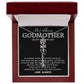 Godmother on My Wedding Day Necklace, Wedding Thank You Gift for Godmother, Godmother of The Bride, Gift from Bride To Godmother