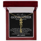 Godmother on My Wedding Day Necklace, Wedding Thank You Gift for Godmother, Godmother of The Bride, Gift from Bride To Godmother