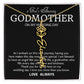 Godmother on My Wedding Day Necklace, Wedding Thank You Gift for Godmother, Godmother of The Bride, Gift from Bride To Godmother