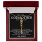 Godmother on My Wedding Day Necklace, Wedding Thank You Gift for Godmother, Godmother of The Bride, Gift from Bride To Godmother