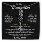 Beautiful Custom Name birth flower Necklace Gift For Daughter "I can promise" Love Mom