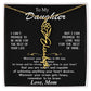 Beautiful Custom Name birth flower Necklace Gift For Daughter "I can promise" Love Mom