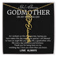 Godmother on My Wedding Day Necklace, Wedding Thank You Gift for Godmother, Godmother of The Bride, Gift from Bride To Godmother
