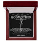 Godmother on My Wedding Day Necklace, Wedding Thank You Gift for Godmother, Godmother of The Bride, Gift from Bride To Godmother