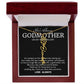 Godmother on My Wedding Day Necklace, Wedding Thank You Gift for Godmother, Godmother of The Bride, Gift from Bride To Godmother